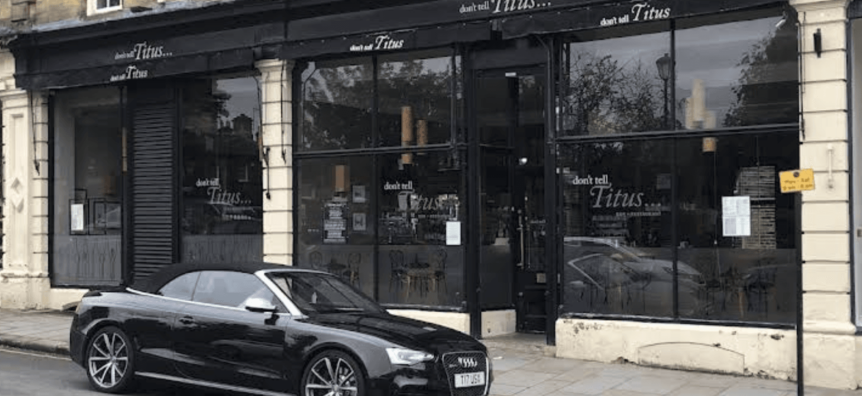 Don't Tell Titus exterior on Victoria Road